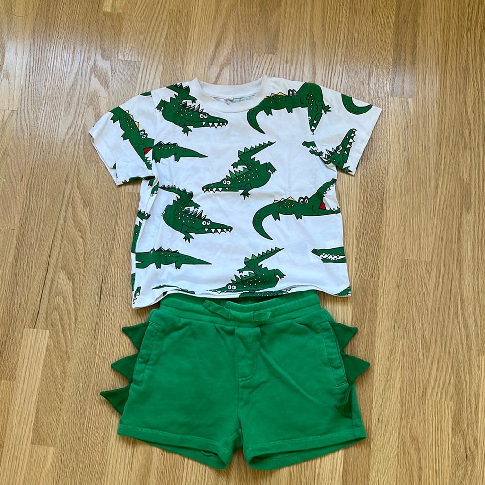 Stella McCartney Boys Size 4 years crocodile outfit